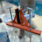 GlassMate Tool for Glass Pool fencing and glass balustrading installations. Easily turn the knobs to adjust the height, tilt and level of glass panels